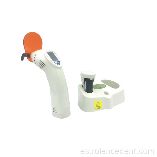 Luz de curado dental intercambiable de batería de tipo arma